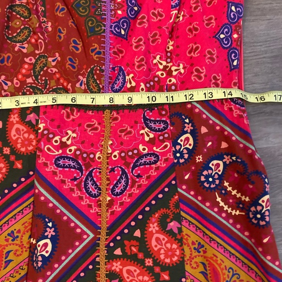 Farm Rio Womens Bandana Tank Mini Dress sz M - Picture 6 of 7